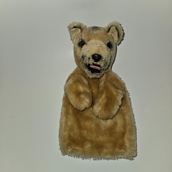 VTG Dakin Brown Puppy Dog Hand Puppet German Shepherd 9.5" Stuffed Toy 1975 READ - Picture 1 of 10